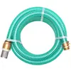 Image de vidaXL Tuyau d'aspiration avec raccords en laiton 15 m 25 mm Vert
