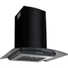 Image de vidaXL Hotte Murale Acier Inoxydable 756 m³/h 60 cm Noir Aspirante Maison