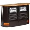 Image de vidaXL Buffet en forme de camion Bois de manguier massif Gris foncé