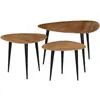 Image de vidaXL Tables basses 3 pcs Bois d'acacia massif