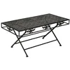 Image de vidaXL Table Basse Pliante Métal Table d'Appoint Salon Bout de Canapé Maison
