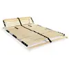 Image de vidaXL Sommier à lattes sans matelas avec 28 lattes 7 zones 100x200 cm