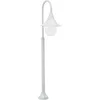 Image de vidaXL Lampadaire de jardin E27 120 cm Aluminium Blanc