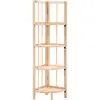 Image de vidaXL Étagère d'angle bois de cèdre 27 x 27 x 110 cm