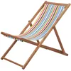 Image de vidaXL Chaise Pliante en Tissu et Structure en Bois Multicolore