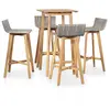 Image de vidaXL Ensemble à manger d'extérieur 5 pcs Bois d'acacia solide