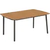 Image de vidaXL Table de jardin 150 x 90 x 72 cm Bois d'acacia solide et acier