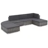 Image de vidaXL Ensemble de Canapé d'Extérieur 16 pcs Résine Tressée Gris Meuble Jardin