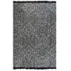 Image de Tapis Kilim Coton 120 x 180 cm avec motif Gris