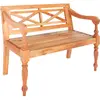 Image de vidaXL Banc Batavia 98 cm Bois d'acajou massif Marron clair