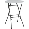 Image de vidaXL Table de bar pliante Blanc 80 x 110 cm PEHD