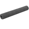 Image de vidaXL Grillage Acier et revêtement en PVC 25 x 1 m Gris