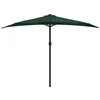 Image de vidaXL Parasol de Balcon avec mât en Aluminium Vert 300x155 cm Demi
