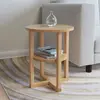 Image de vidaXL Table d'appoint 40 x 50 cm Bois de chêne massif