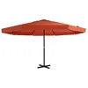 Image de vidaXL Parasol d'extérieur avec mât en Aluminium 500 cm Terre Cuite