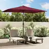Image de vidaXL Parasol d'extérieur avec mât en métal 300x200 cm rouge bordeaux