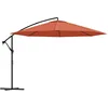 Image de vidaXL Parasol de Jardin en Porte-à-Faux et Poteau en Aluminium, Pare-Soleil de Patio, Abri de Soleil, Parasol de Plage Jardin Terrasse