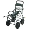 Image de vidaXL Chariot Dévidoir pour Tuyau d'Arrosage 1/2" 75 m Acier Vert Enrouleur Jardin