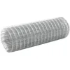 Image de vidaXL Grillage Métal Acier 10x0,5 m Carré Argenté Treillis Clôture de Jardin