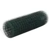 Image de vidaXL Grillage acier avec revêtement en PVC 25x0,5 m vert