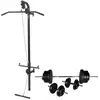 Image de vidaXL Tour de musculation murale avec jeu d'haltères et poids 60,5 kg