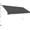 Image de vidaXL Auvent Manuel Rétractable 350 cm Anthracite Porte Fenêtre Balcon Jardin