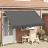 Image de vidaXL Auvent manuel rétractable 350 cm Anthracite