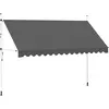 Image de vidaXL Auvent manuel rétractable 400 cm Anthracite