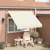 Image de vidaXL Auvent manuel rétractable 250 cm Crème