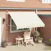 Image de vidaXL Auvent manuel rétractable 300 cm Crème