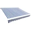 Image de vidaXL Toile d'auvent Bleu et blanc 500x300 cm