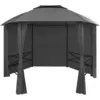 Image de vidaXL Chapiteau Tente de Jardin avec Rideaux Hexagonal 360 x 265 cm