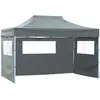 Image de vidaXL Tente pliable avec 3 parois 431x291x315 cm Anthracite