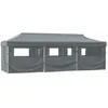 Image de vidaXL Tente de réception pliable avec 8 parois 870x291x315 cm Anthracite