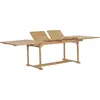 Image de vidaXL Table extensible de jardin 180-280x100x75 cm Teck solide
