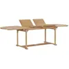 Image de vidaXL Table extensible de jardin 180-280x100x75 cm Teck solide Ovale
