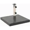 Image de vidaXL Socle de Parasol Granite 28,5kg Carré Noir Base Parasol Support Parasol