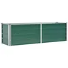 Image de vidaXL Lit Surélevé Acier Galvanisé 160x40x77 cm Vert Jardinière Pot de Fleurs