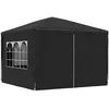 Image de vidaXL Tente de Réception 3x3 m Anthracite Tonnelle Chapiteau Jardin Pavillon