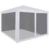 Image de vidaXL Tente de Réception 4 Parois en Maille 3x3 m Jardin Pavillon Tonelle