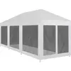 Image de vidaXL Tente de réception avec 8 parois en maille 9 x 3 m