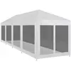 Image de vidaXL Tente de réception avec 10 parois en maille 12 x 3 m