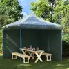 Image de vidaXL Paroi de tente réception 2 pcs avec fermeture éclair PE Vert