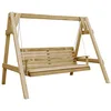Image de vidaXL Balancelle de Jardin Bois de pin imprégné 205x150x157 cm