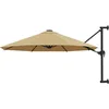 Image de vidaXL Parasol mural avec mât métallique 300 cm Taupe