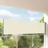 Image de vidaXL Auvent latéral rétractable de patio 100 x 300 cm Blanc cassé