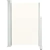 Image de vidaXL Auvent Latéral Rétractable de Patio 120x300 cm Blanc Cassé Brise-Vent
