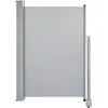 Image de vidaXL Auvent Latéral Rétractable de Patio 120x300 cm Gris Pare-Vue Brise-Vent