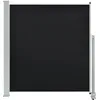 Image de vidaXL Auvent Latéral Rétractable de Patio 140x300 cm Noir Pare-Vue Brise-Vent
