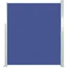 Image de vidaXL Auvent Latéral Rétractable 140x300 cm Bleu Brise-Vue Store Abri Balcon